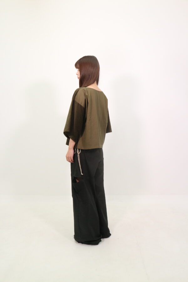 CORDUROY PATCHWORK T - Khaki - 画像 (5)