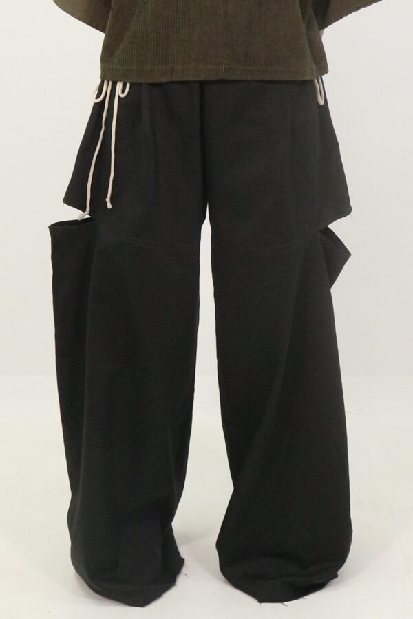 CUT-OUT WIDE PANTS - Khaki - 画像 (6)